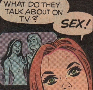 Comic What do they talk about on TV? Sex!